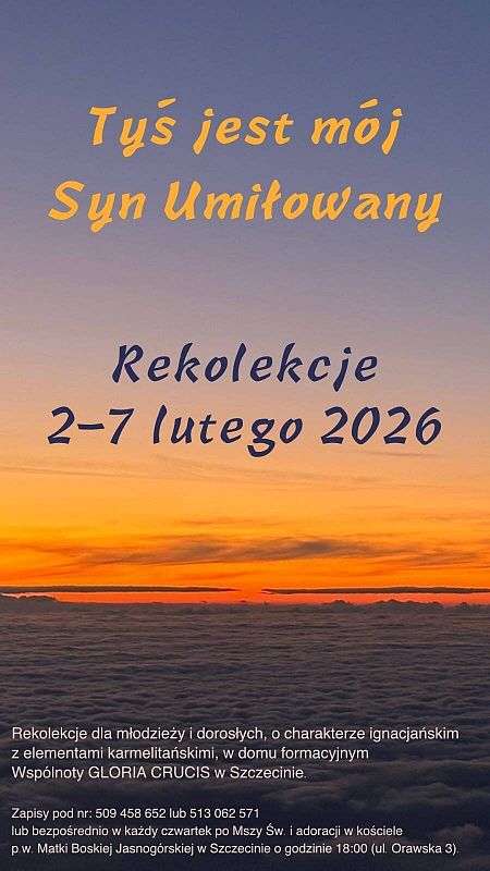 Rekolekcje Wspólnoty "Gloria Crucis" grafika