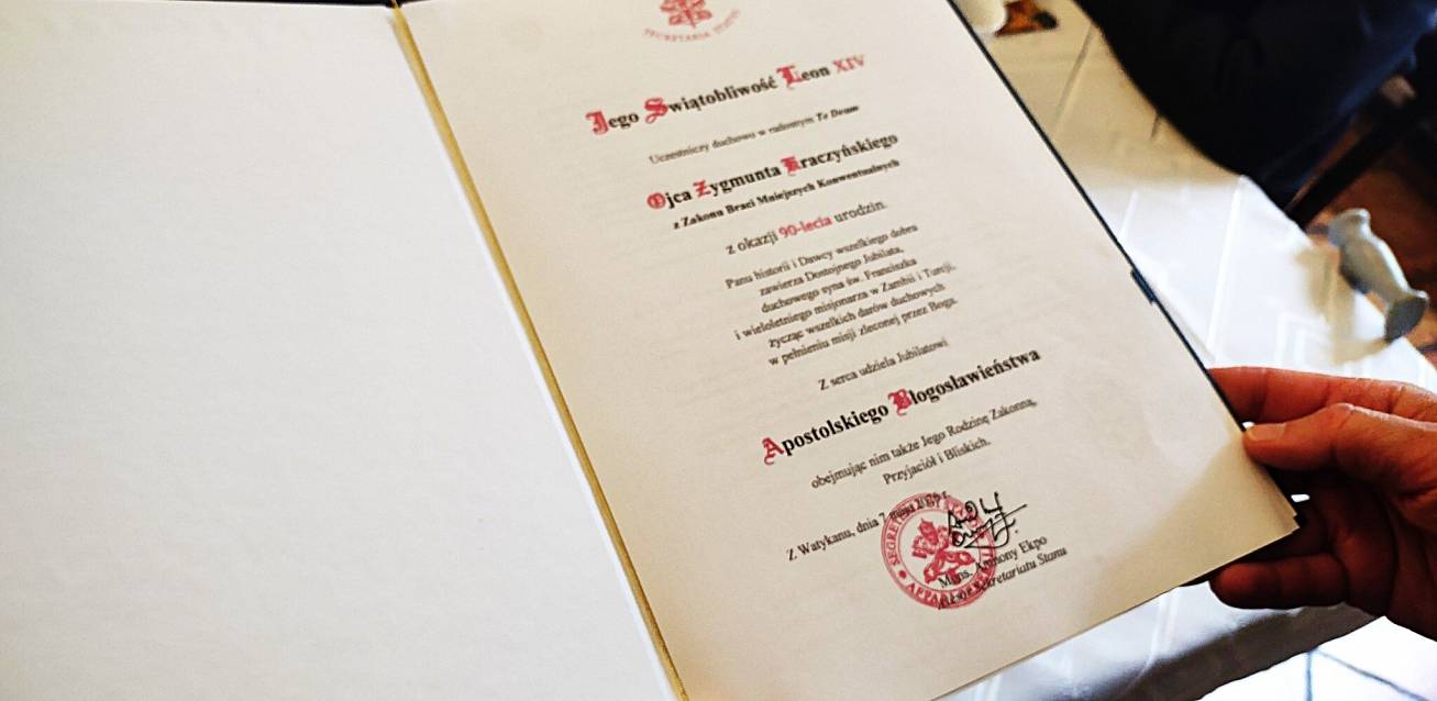 Grafika Jubileusz o. Zygmunta Kraczyńskiego