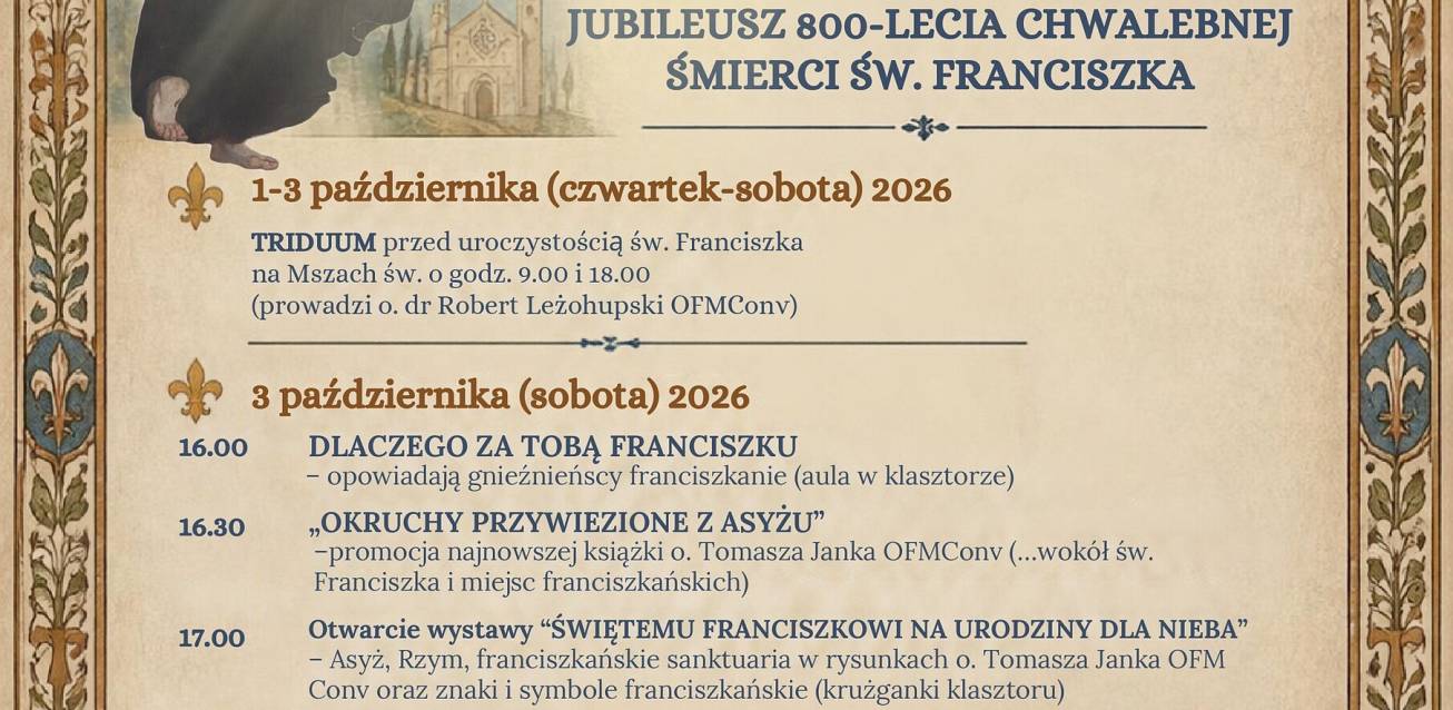 Grafika Uroczystość św. Franciszka - obchody