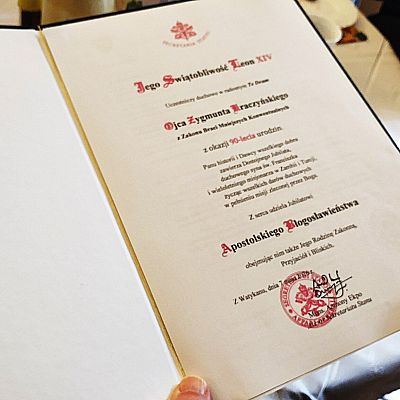 Jubileusz o. Zygmunta Kraczyńskiego grafika