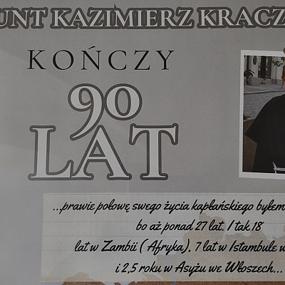 Jubileusz o. Zygmunta Kraczyńskiego grafika