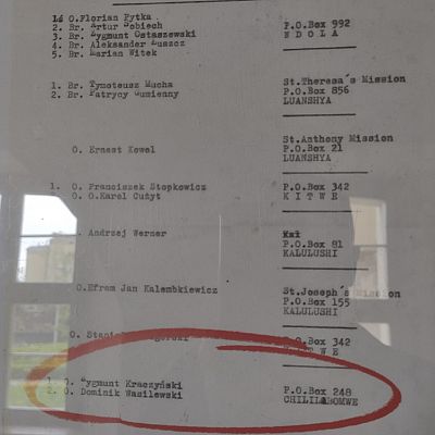 Jubileusz o. Zygmunta Kraczyńskiego grafika
