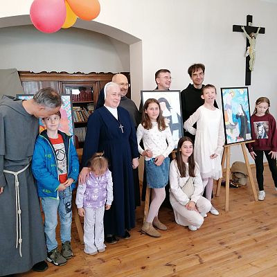 Warsztaty malarskie z wykonywaniem portretu bł. Jolenty grafika
