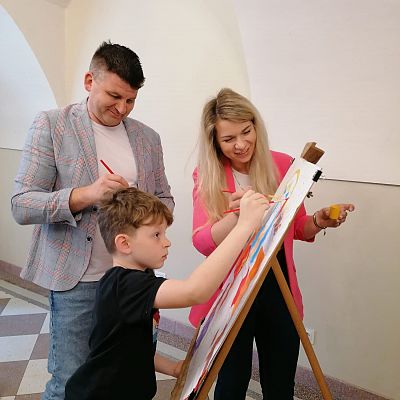 Warsztaty malarskie z wykonywaniem portretu bł. Jolenty grafika